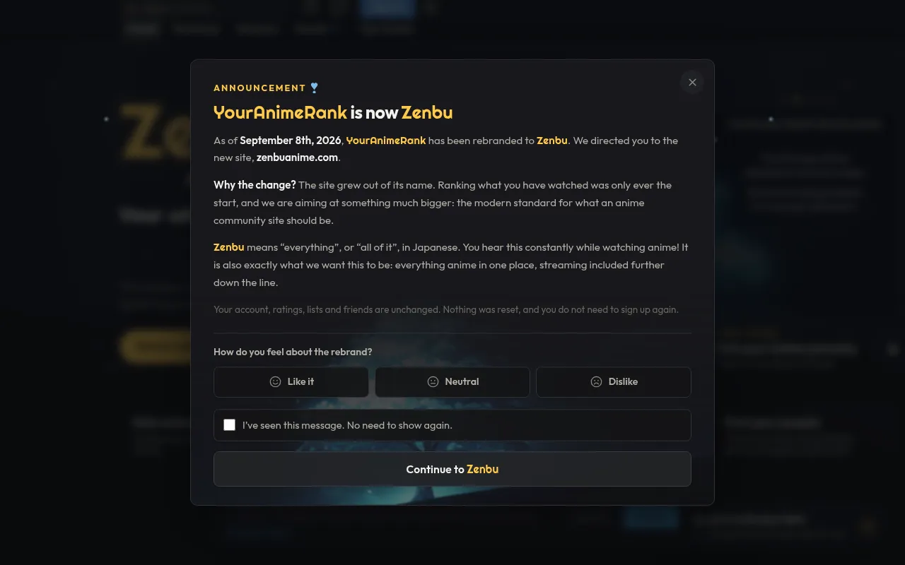 Screenshot of zenbuanime.com