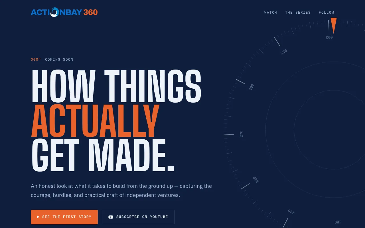 Screenshot of actionbay360.com