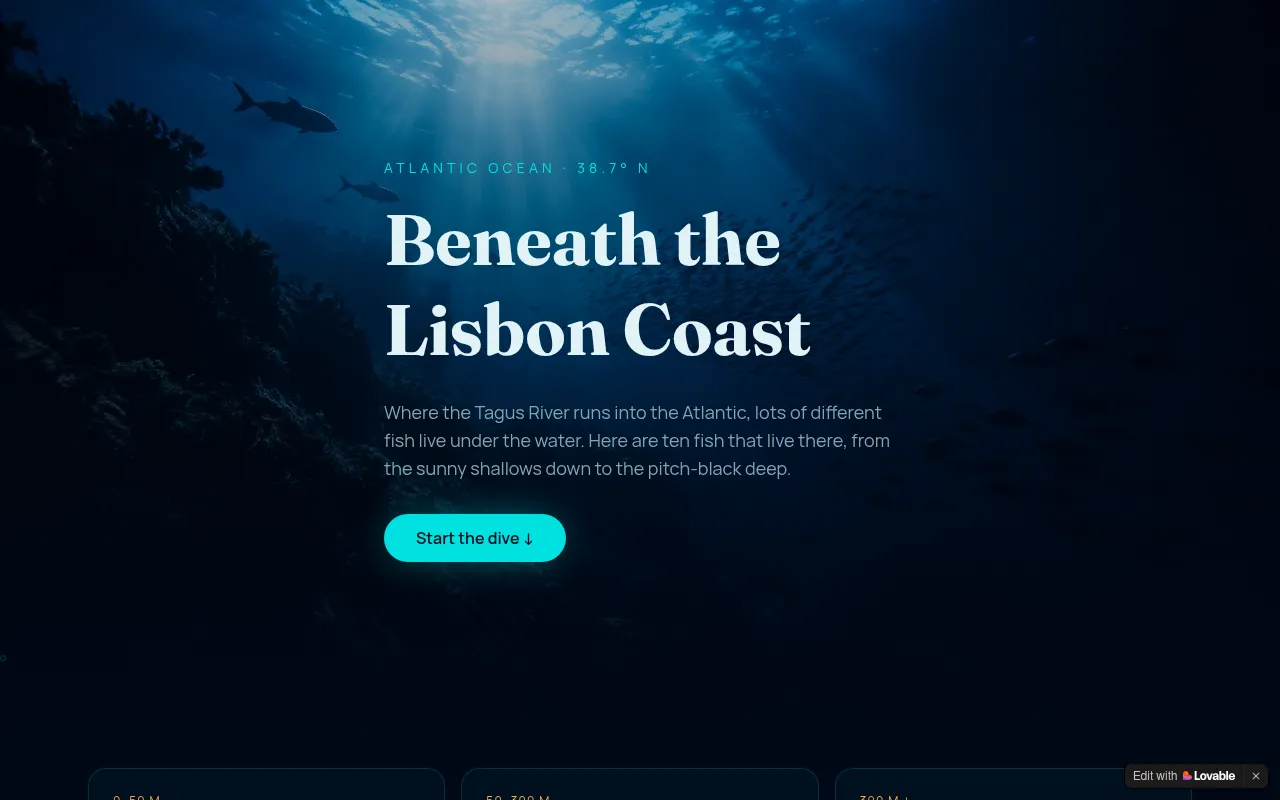 Screenshot of lisbon-fish-flip.lovable.app