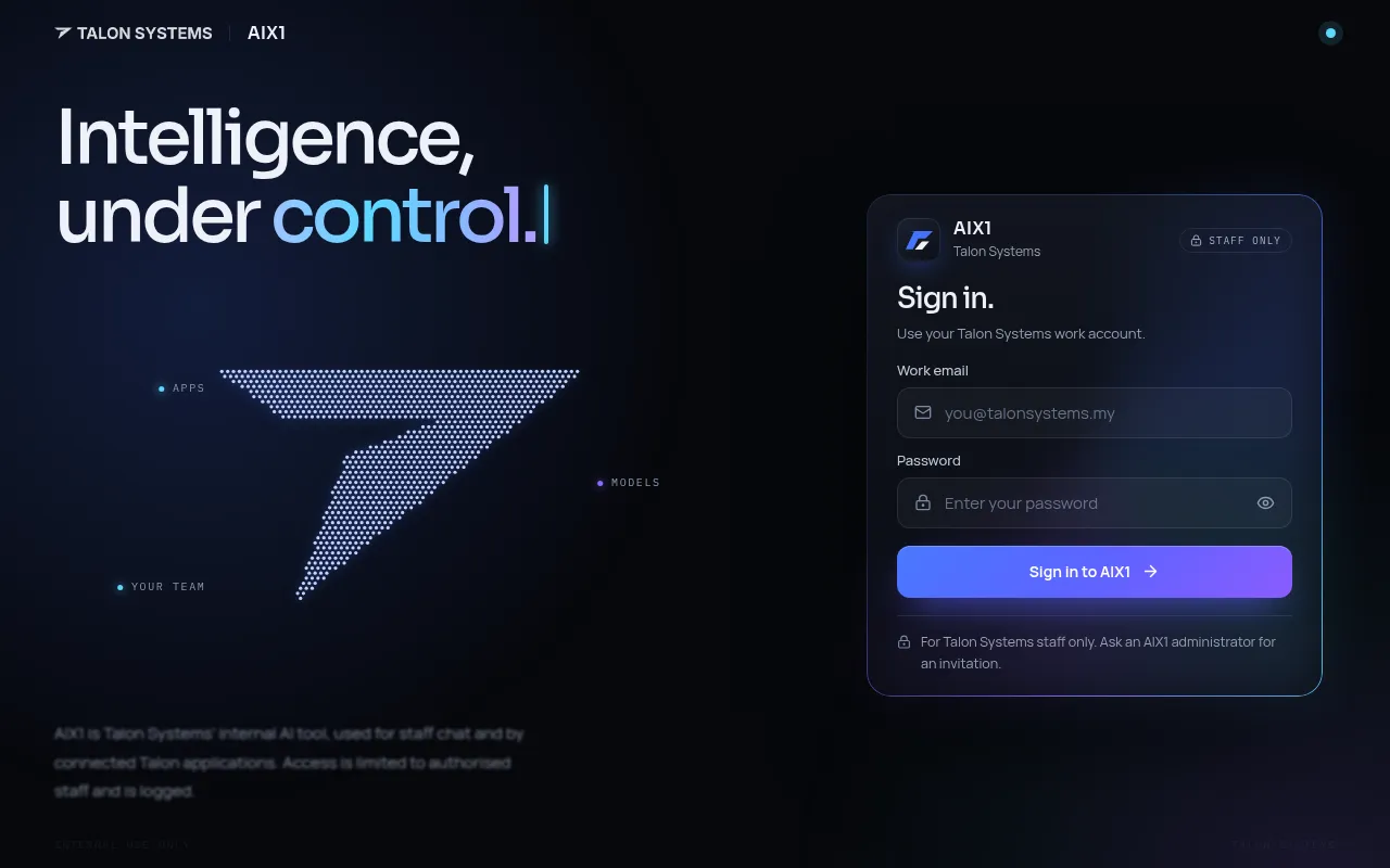 Screenshot of aix1.talonsystems.my