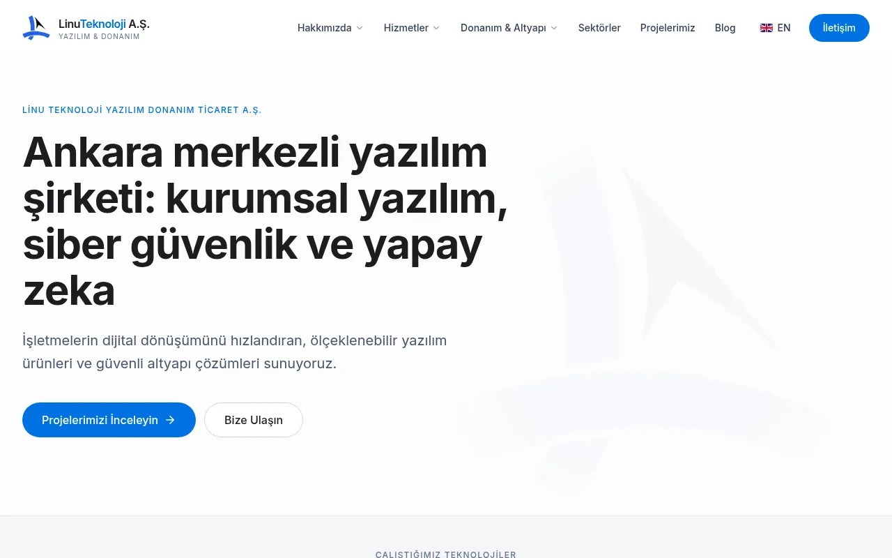 Screenshot of linutechnology.com
