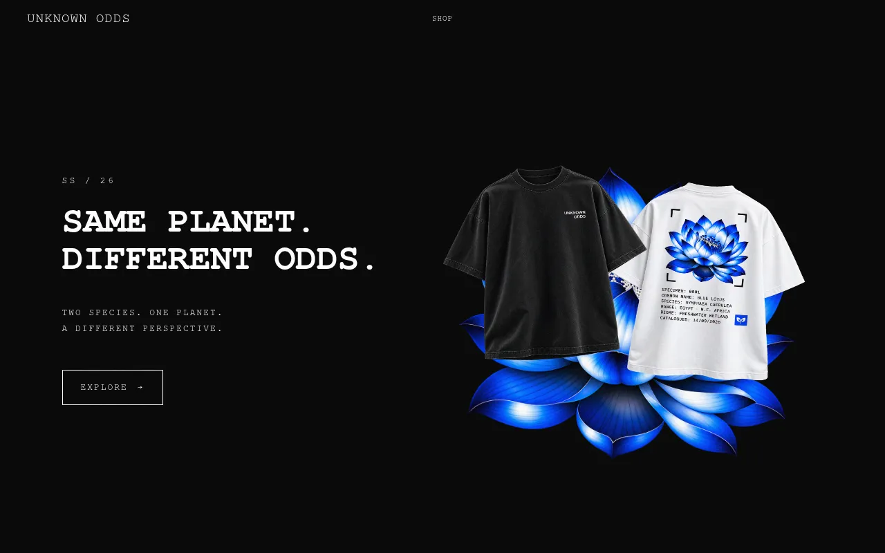 Screenshot of unknownodds.com