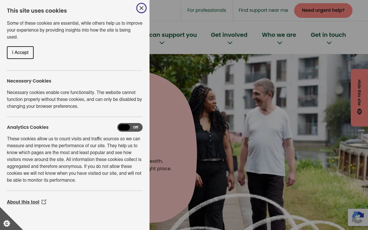 Screenshot of waythrough.org.uk