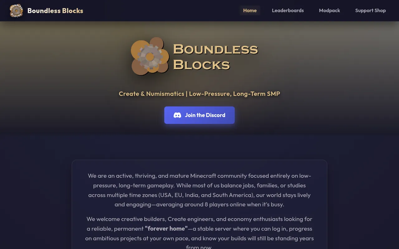 Screenshot of boundlessblocks.com