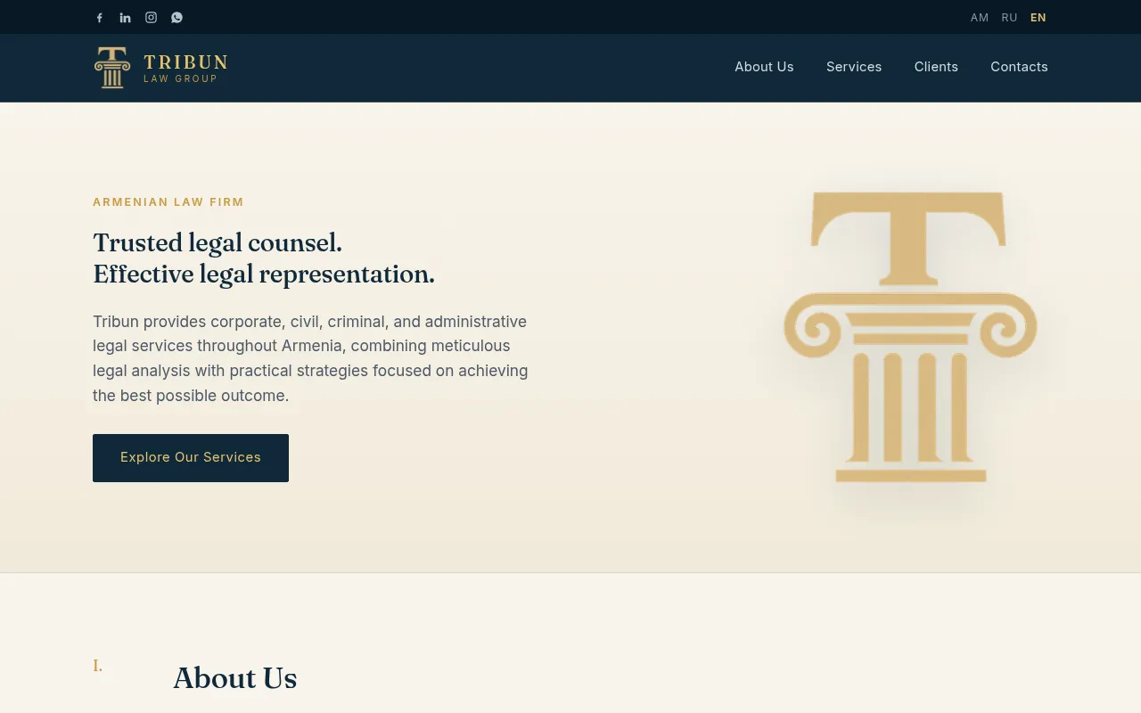 Screenshot of tribun.am