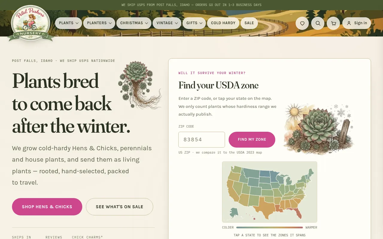 Screenshot of petal-pushers.web.app