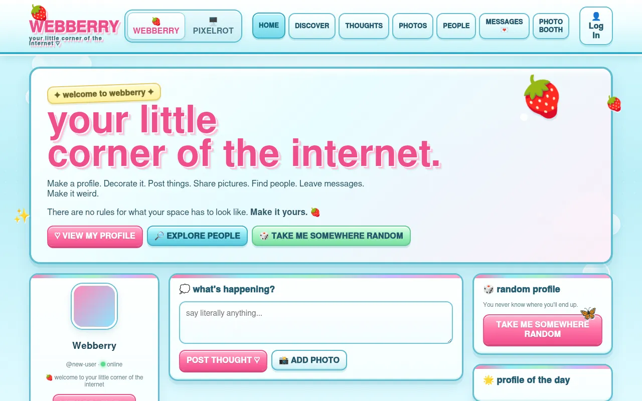 Screenshot of webberry.pages.dev