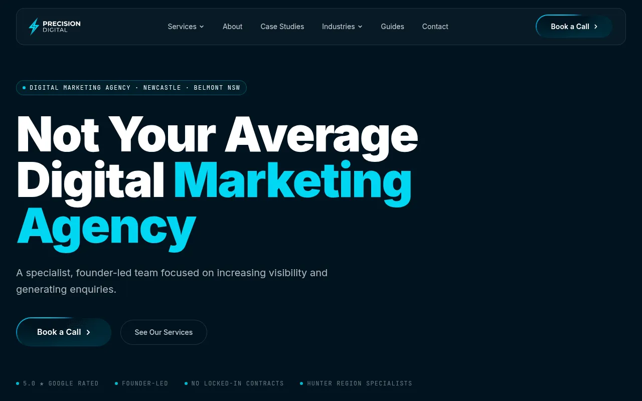 Screenshot of precisiondigital.com.au