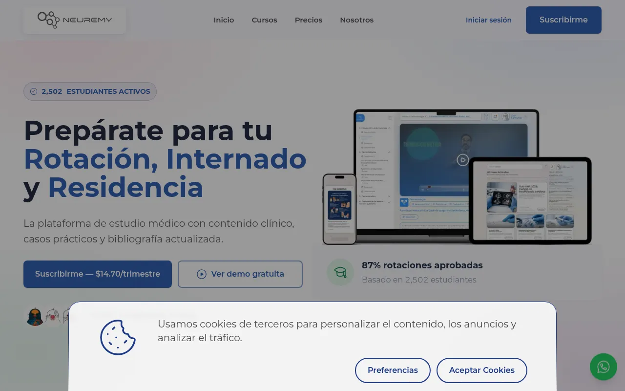 Screenshot of neuremy.com