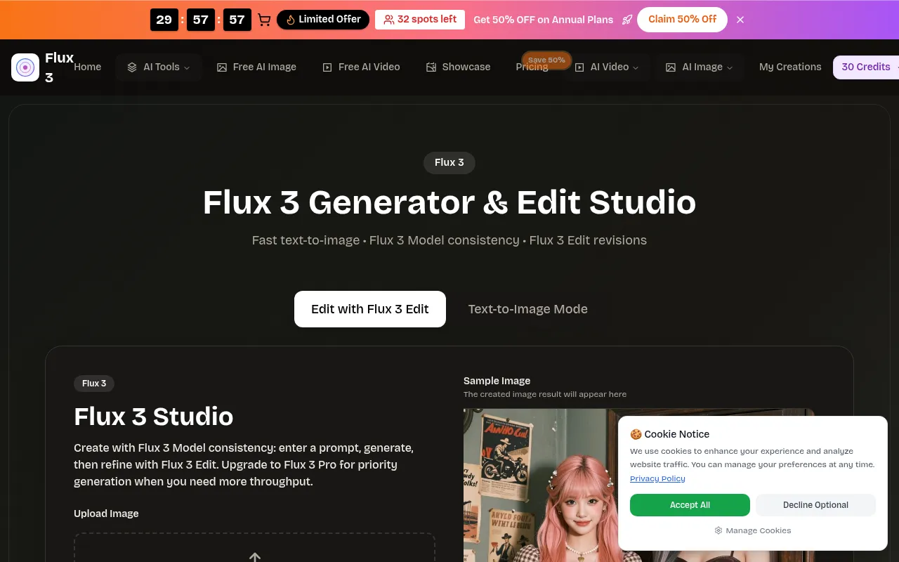 Screenshot of flux-3.org