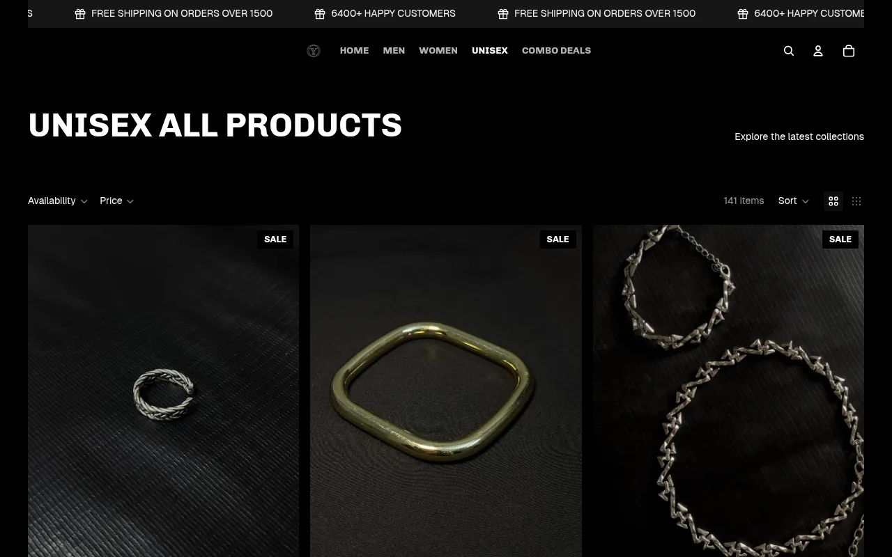 Screenshot of youvfashion.com