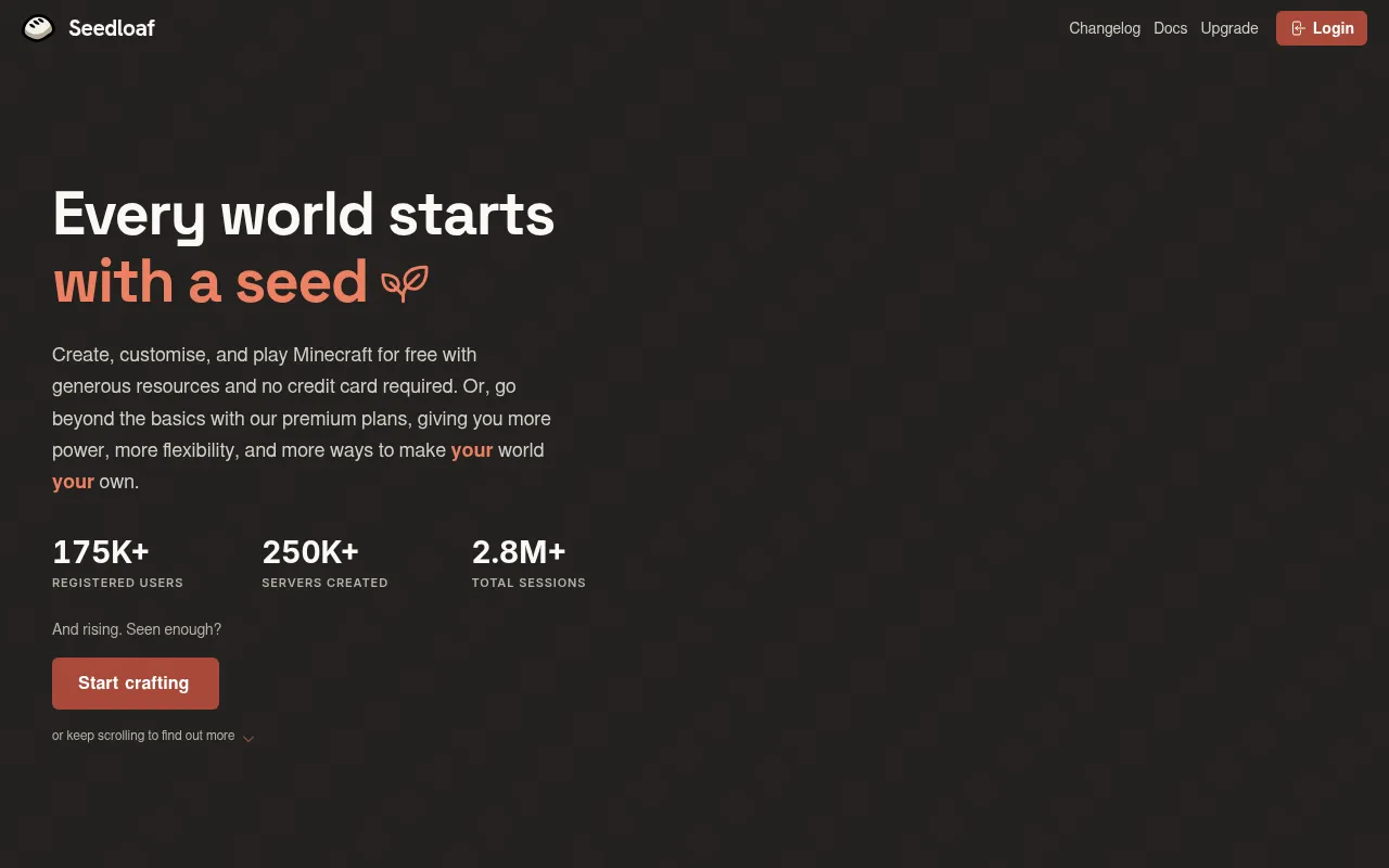 Screenshot of seedloaf.com