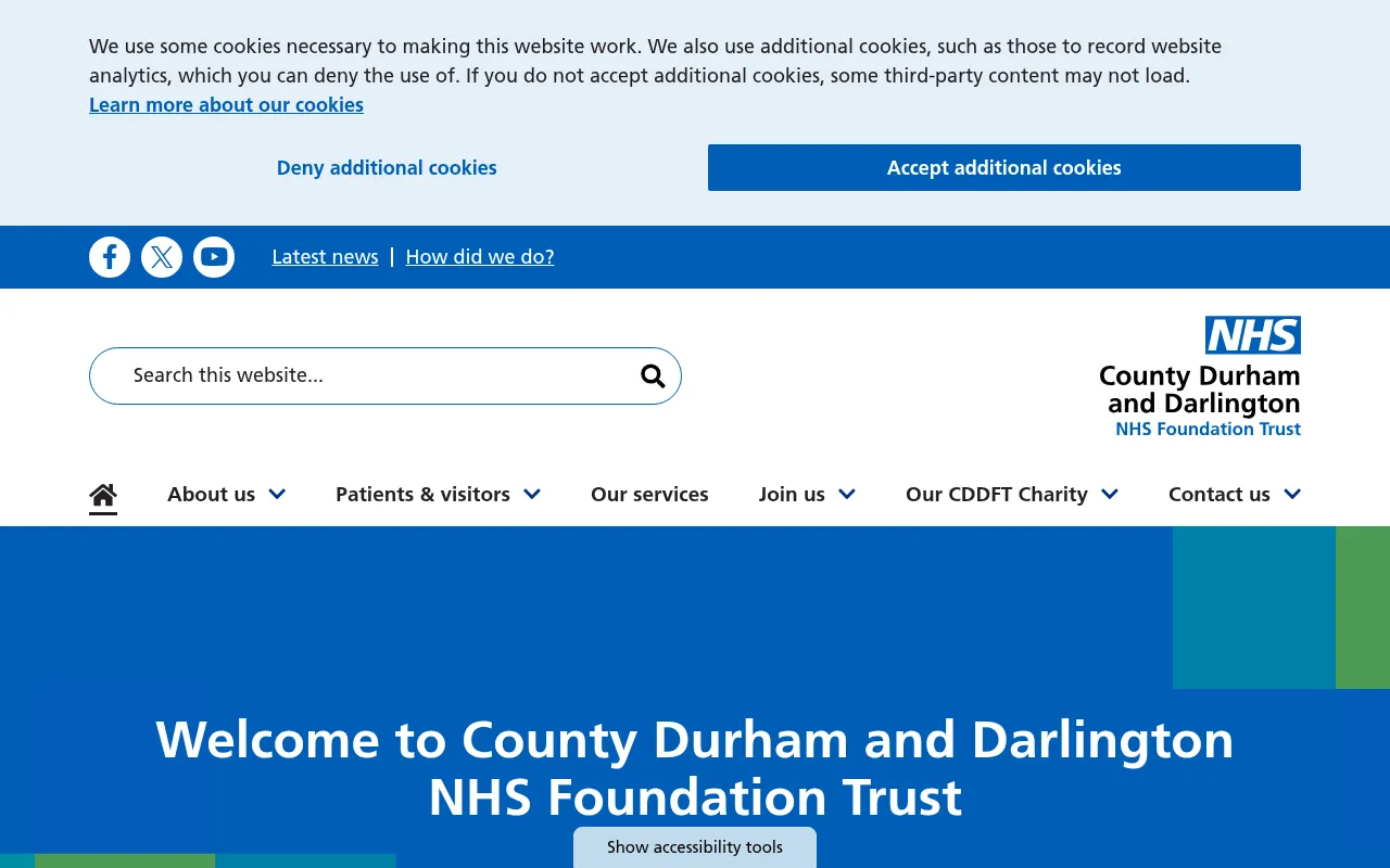 Screenshot of cddft.nhs.uk