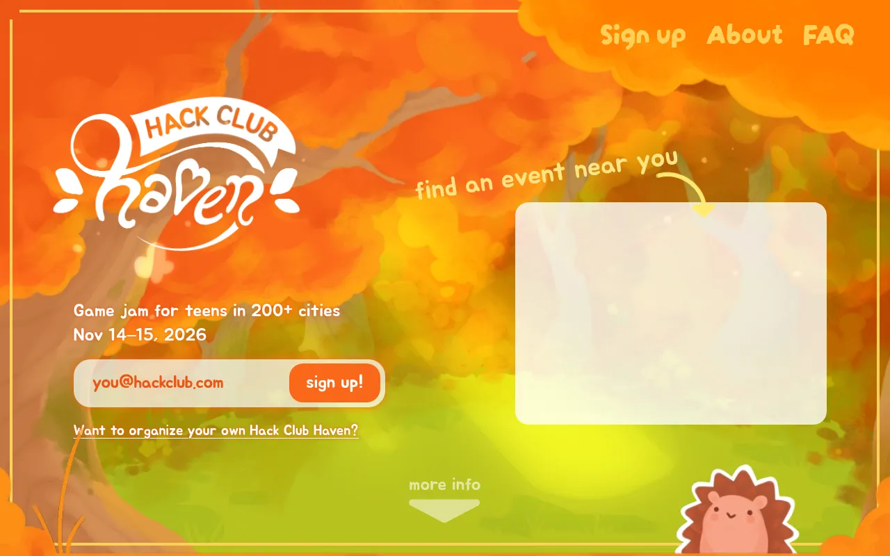 Screenshot of haven.hackclub.com
