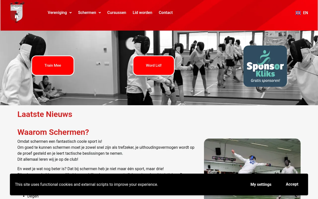 Screenshot of nssv-donquichote.nl