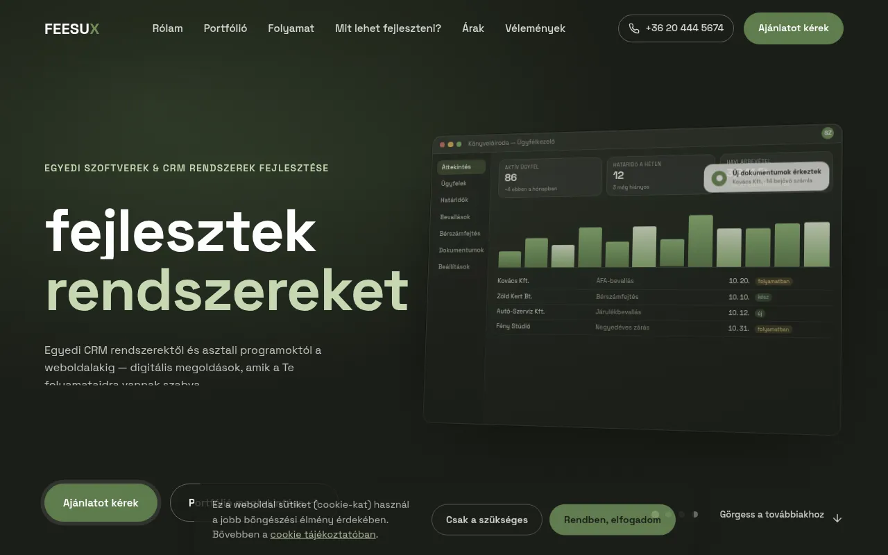 Screenshot of feesux.hu
