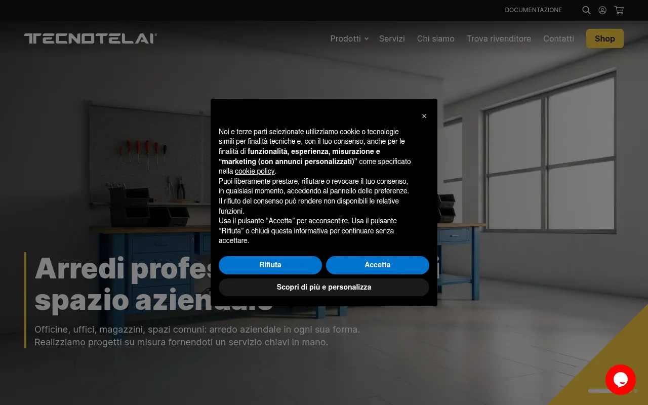 Screenshot of tecnotelai.it